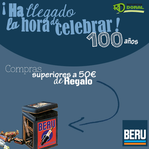 ¡Oferta conmomerativa de los 100 años de BERU!